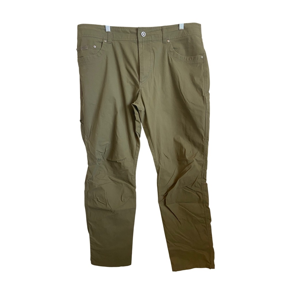 Kuhl Revolvr Rogue Mens Olive Green Tapered‎ Fit Hiking Pants Uberkuhl Stretch